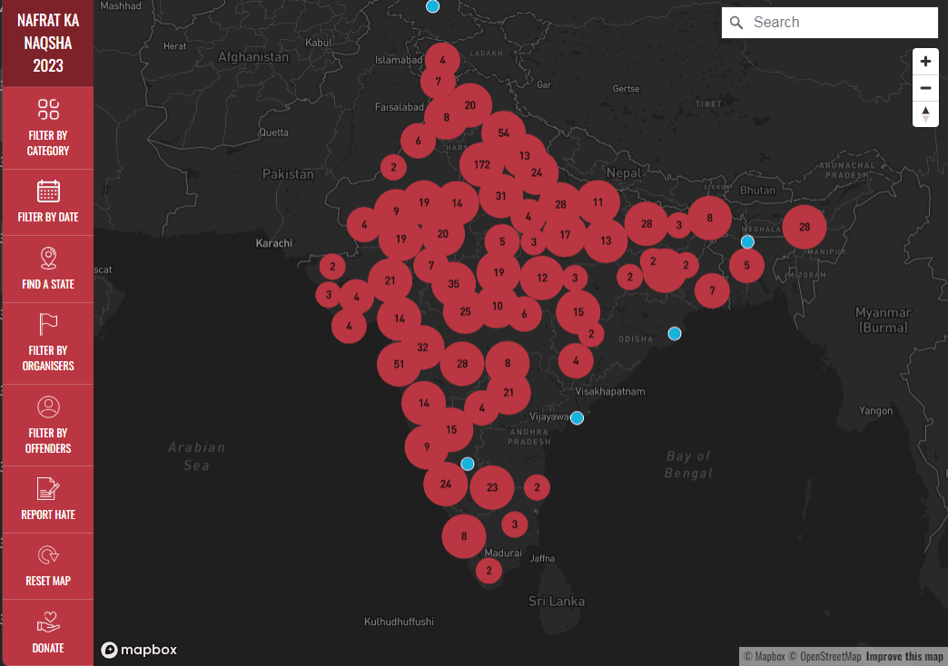 Interactive Hate Map